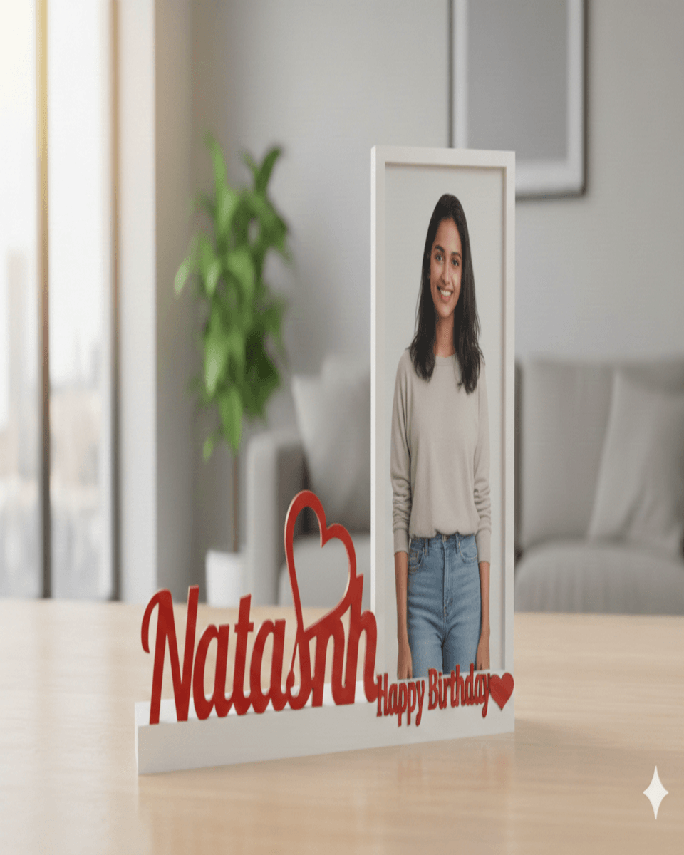 The Celebration Frame – Personalized Birthday Photo Keepsake Frame