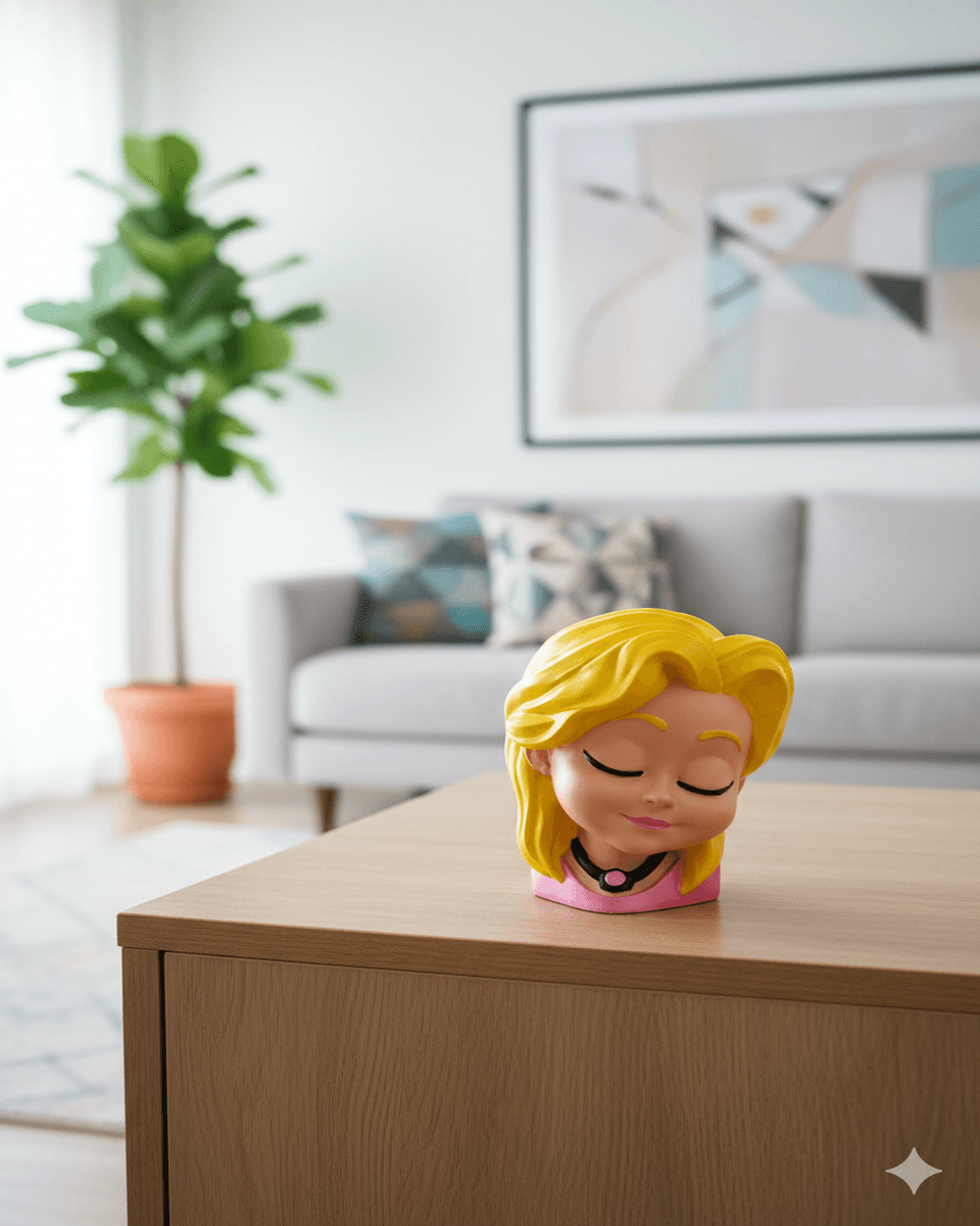 The Crowned Glow: Personalized Name Princess Lamp
