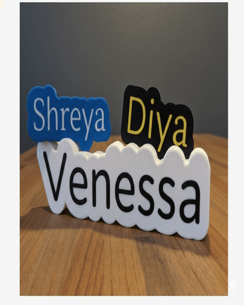 The Glow Series Custom LED Light Box Name Display