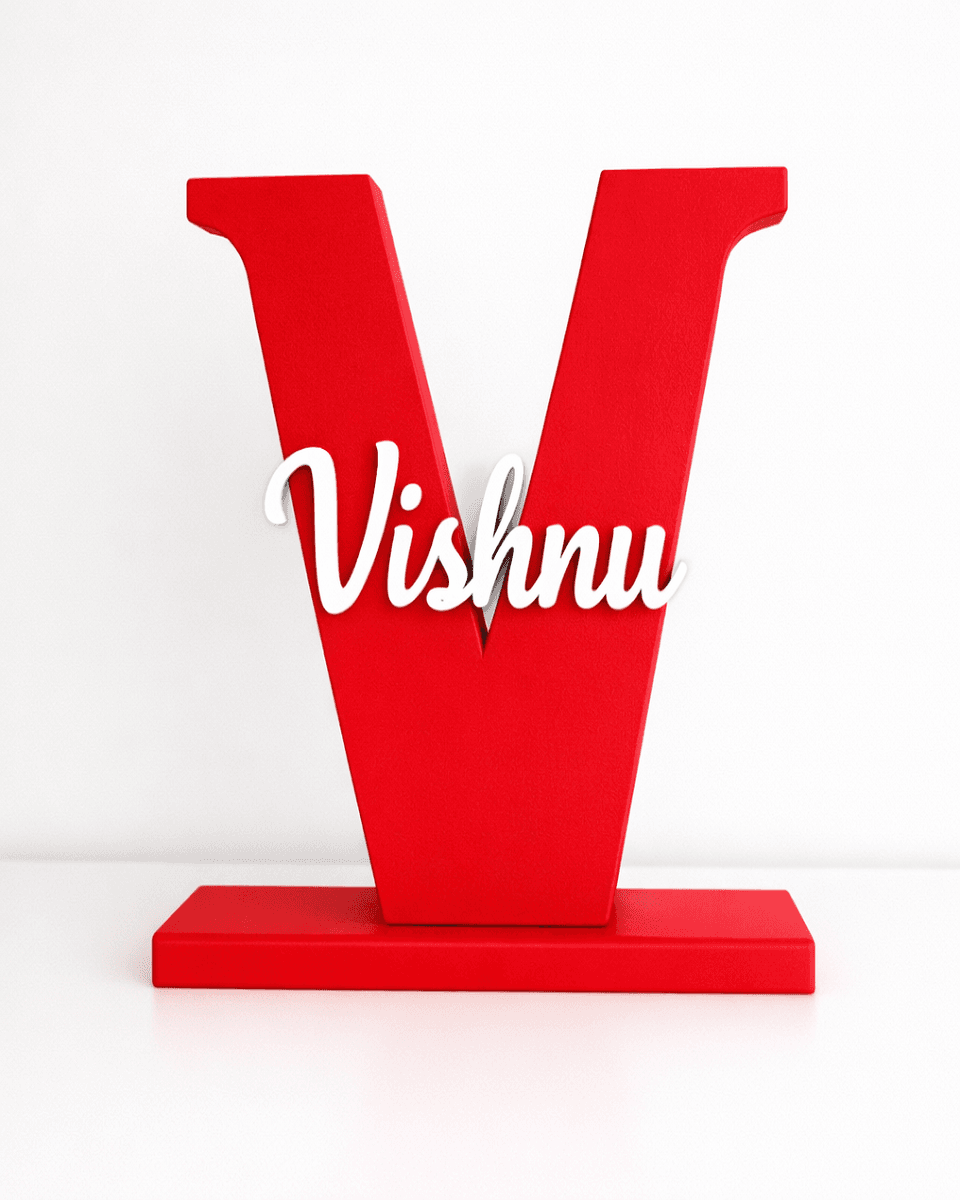 The Signature Monogram: Custom Initial Name Board