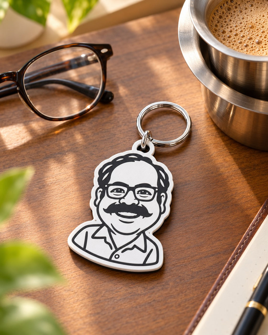Personalised Caricature Photo Keychain — Kraft Lady Shop