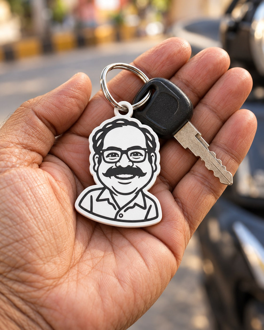 Personalised Caricature Photo Keychain — Kraft Lady Shop