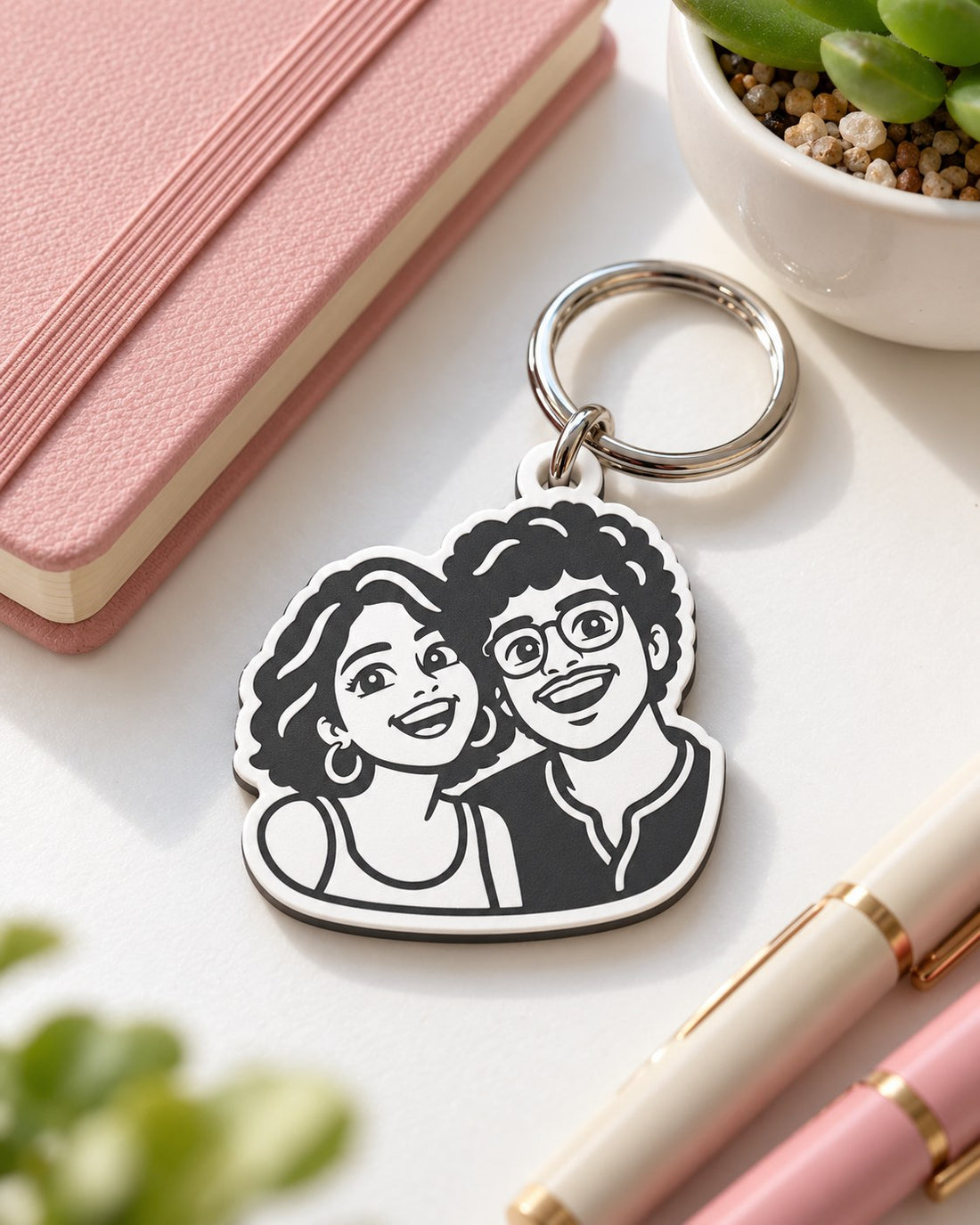 Personalised Cute Cartoon Photo Keychain — Kraft Lady Shop