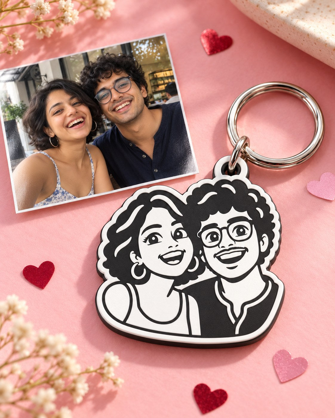 Personalised Cute Cartoon Photo Keychain — Kraft Lady Shop
