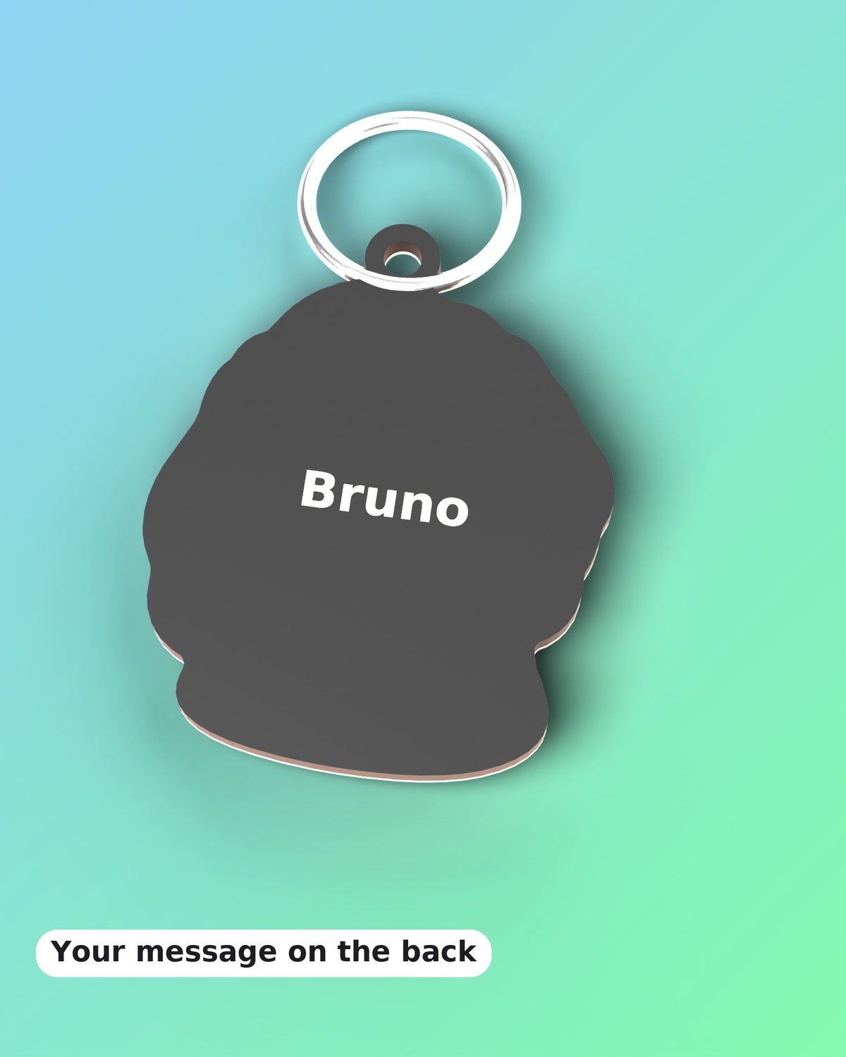 Pet portrait keychain — Kraft Lady Shop