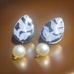 Pearl Drop Resin Earrings