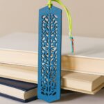 Luxury Vibrant Blue Wooden Bookmark -The Heritage Collection