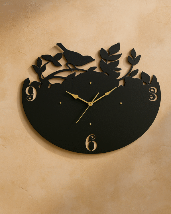 The Whispering Leaves Bird Wall Clock