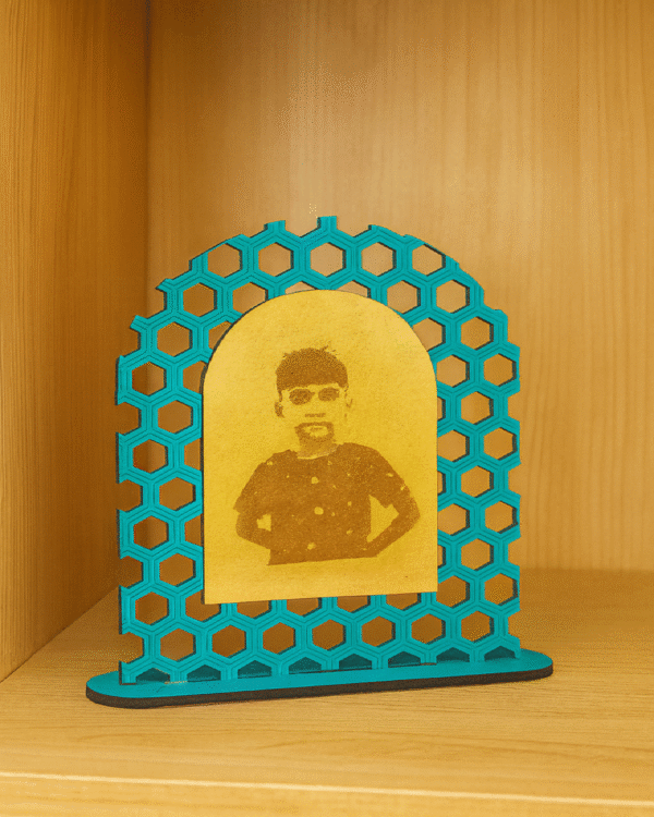 Golden Glow Custom Engraved Photo Frame