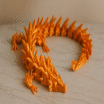 Articulated Dragon Figure – Orange Edition
