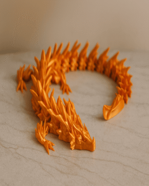 Articulated Dragon Figure – Orange Edition