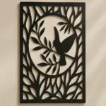 Bird on Branch Wall Art – Elegant Nature-Inspired Design for Living Spaces