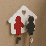 Couple Key Holder –  Wall Organizer