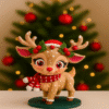 Christmas Reindeer Figurine