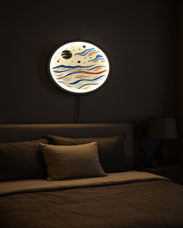 Lunar Waves LED Wall Light