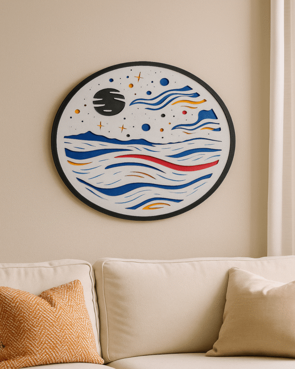 Lunar Waves Wall Art