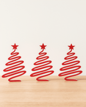 Minimalist Christmas Desk Trees Trio