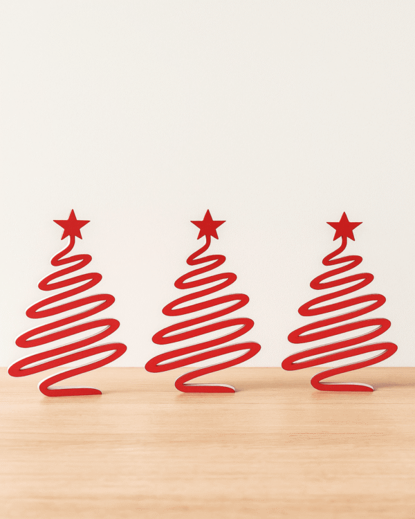 Minimalist Christmas Desk Tree Trio