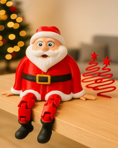 Sitting Santa Home Figurine