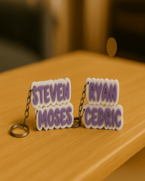 Glow-in-the-Dark Personalized Name Keychain