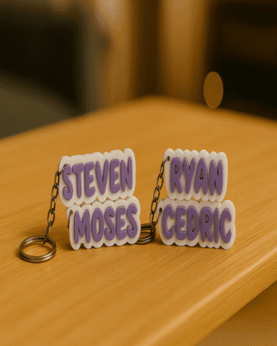 Glow-in-the-Dark Personalized Name Keychain