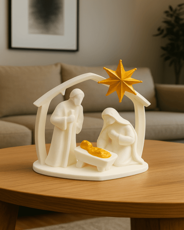 Minimalist Nativity Set – Modern Holy Family Decor