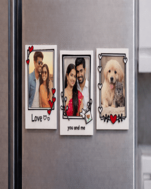Hearts & Home: Personalized Trio Fridge Magnet Set