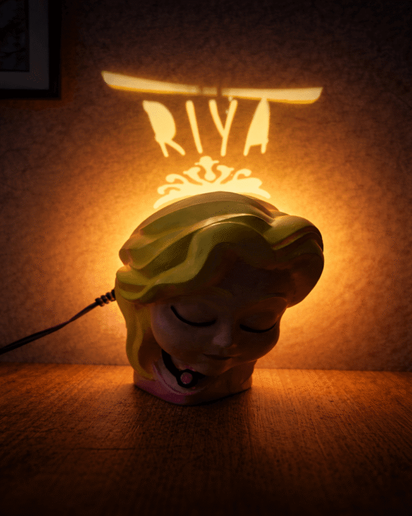 The Crowned Glow: Personalized Name Princess Lamp