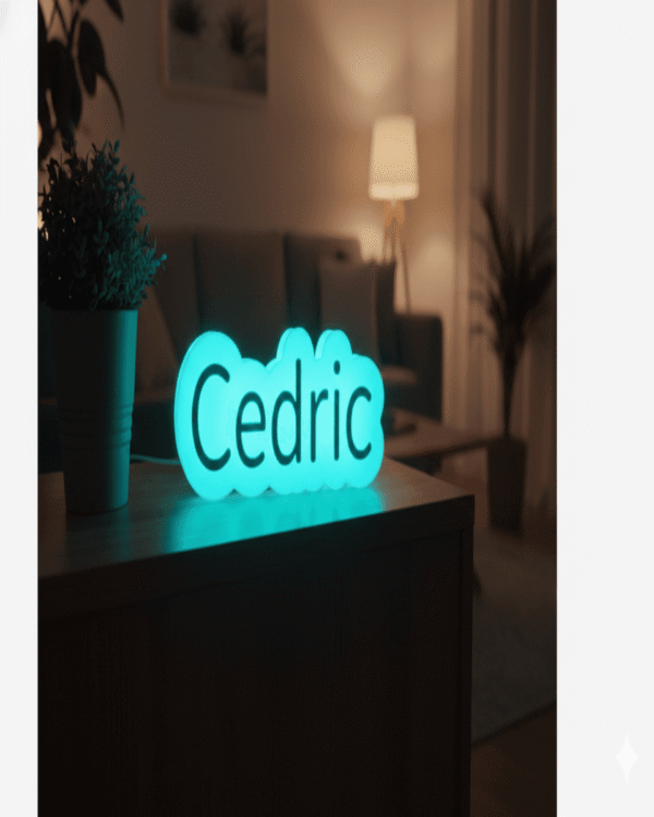 The Glow Series Custom LED Light Box Name Display