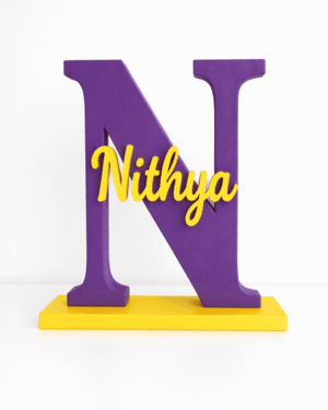 The Signature Monogram: Custom Initial Name Board