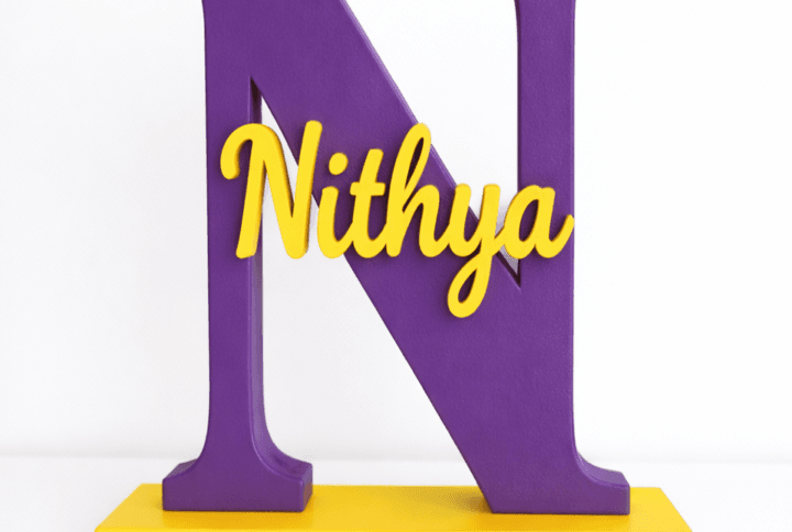 The Signature Monogram: Custom Initial Name Board