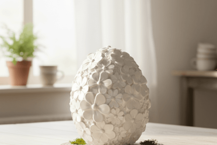 Floral Easter Egg Hidden Chocolate Holder
