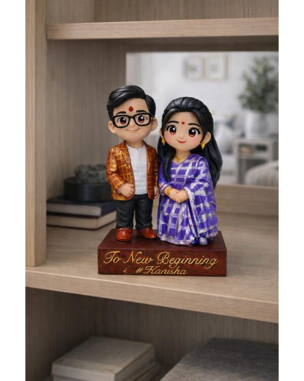 Custom Couple Miniature – Chibi Style Figurine