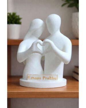 Heart Shape Miniature Couple Sculpture